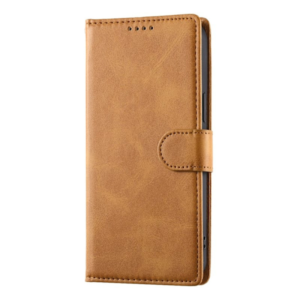 Samsung Galaxy S26 Edge Plånboksfodral Konstläder Flip - Gul