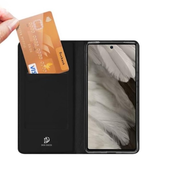 Google Pixel 7A Plånboksfodral Skin Pro - Svart Svart
