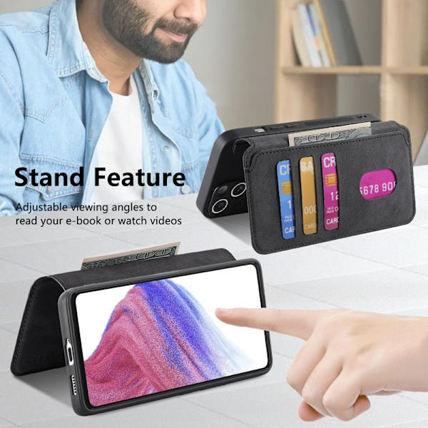 CASENEO Google Pixel 9a Plånboksfodral Konstläder - Svart