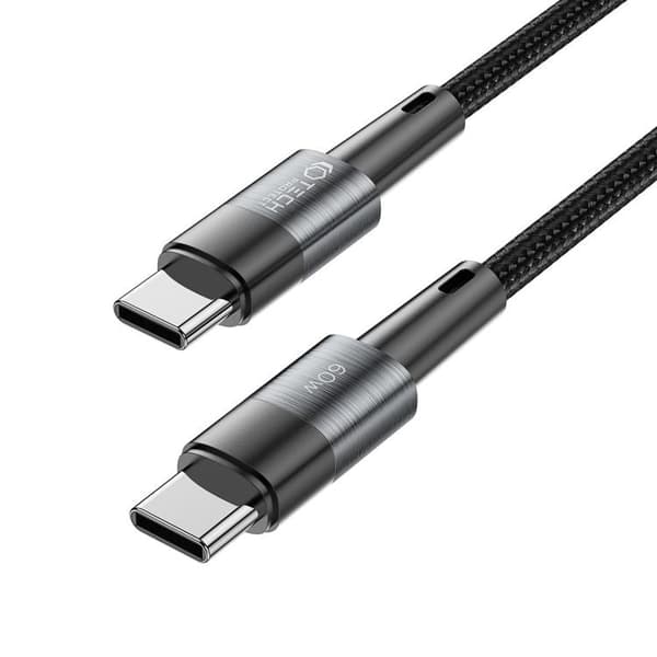 Tech-Protect USB-C till USB-C kabel Ultraboost 1m - Grå Grå