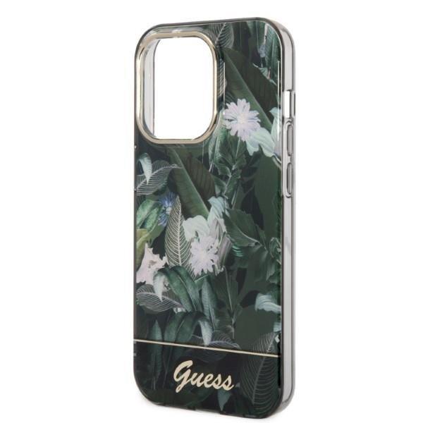 GUESS iPhone 14 Pro Max Case Jungle Collection - vihreä