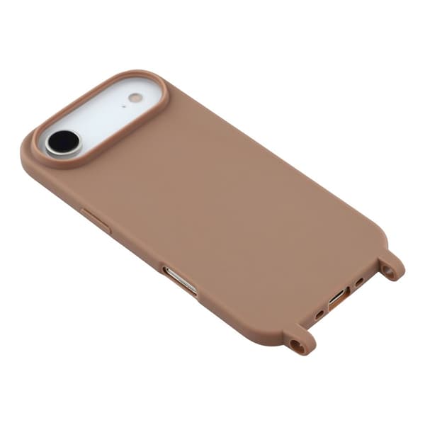 Mobilskal till iPhone Air TPU med Hål för Rem - Brun Brun
