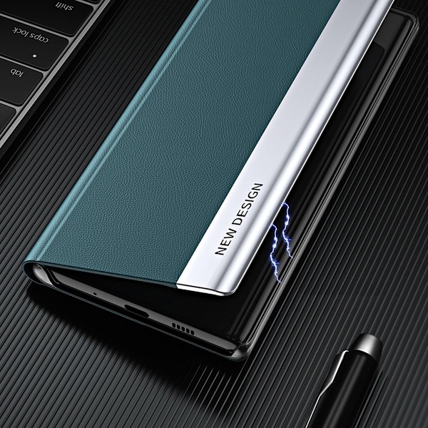 Galaxy S23 Plus -kotelo Sleep Pro Flip - Sininen Blå