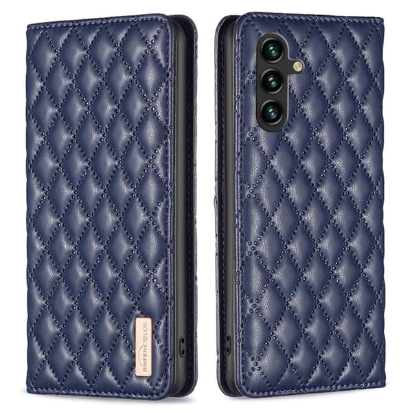 BINFEN Samsung Galaxy A35 5G Skal Ställfunktion - Blå