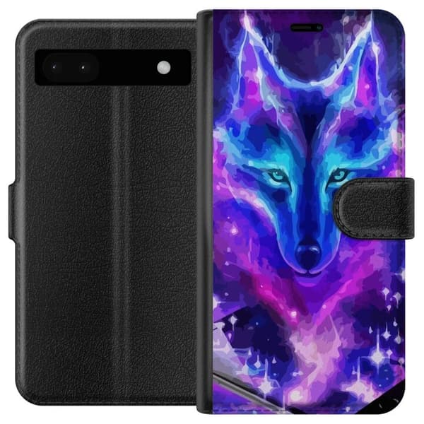 Plånboksfodral till Google Pixel 6a med Neon Varg