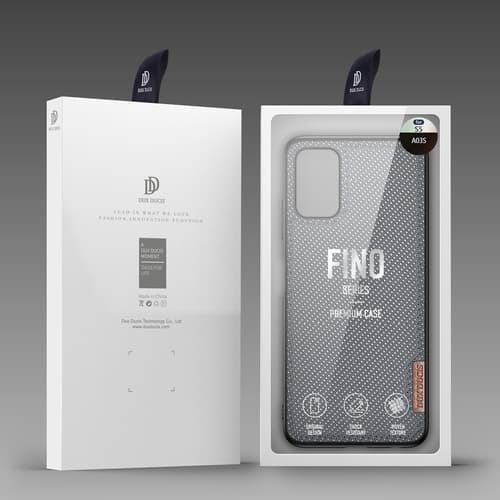Dux Ducis Fino -kotelo Galaxy A03s - Harmaa Grey