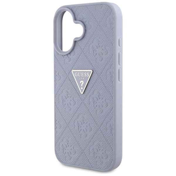 Guess Mobilskal till iPhone 16 Hot Stamp 4G Triangle Logo - Lila Lila