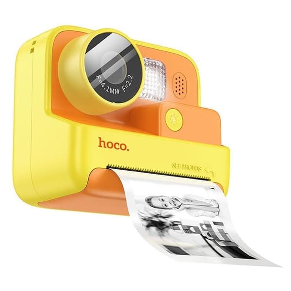 Hoco Barn Digitalkamera Med Skrivare DV200 - Gul Gul