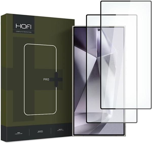 [2-Pack] Hofi Galaxy S24 Ultra Skärmskydd i Härdat Glas Pro Plus Svart