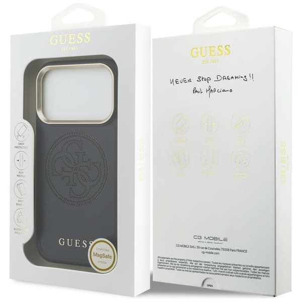 Guess Mobilskal För iPhone 17 Pro Max MagSafe  Perforated 4G - Blå Blå