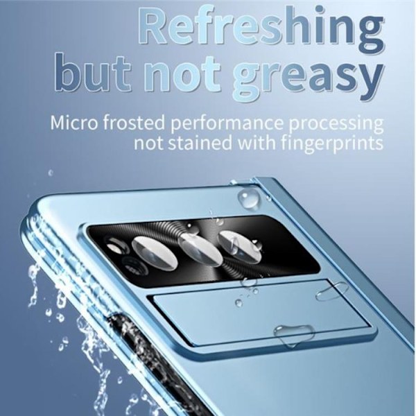 Google Pixel Fold Mobilskal Electroplating Kickstand - Silver