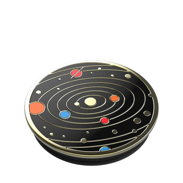 POPSOCKETS Enamel Solar flare Black Irrotettava Grip Black