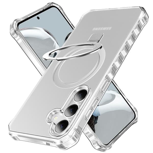 Mobilskal för Samsung Galaxy S26 Plus Magnetiskt Kickstand - Grå