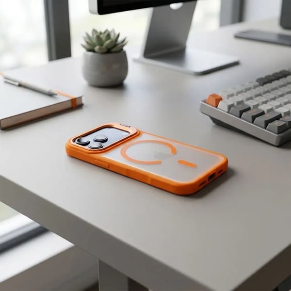 Forcell Mobilskal Magsafe För iPhone 17 Pro Shadow Stand - Marinblå