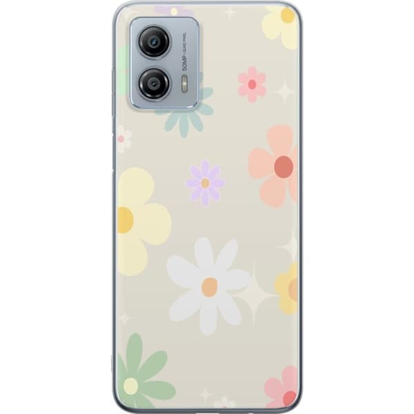 Mobilskal till Motorola Moto G53 med fejdande blommor