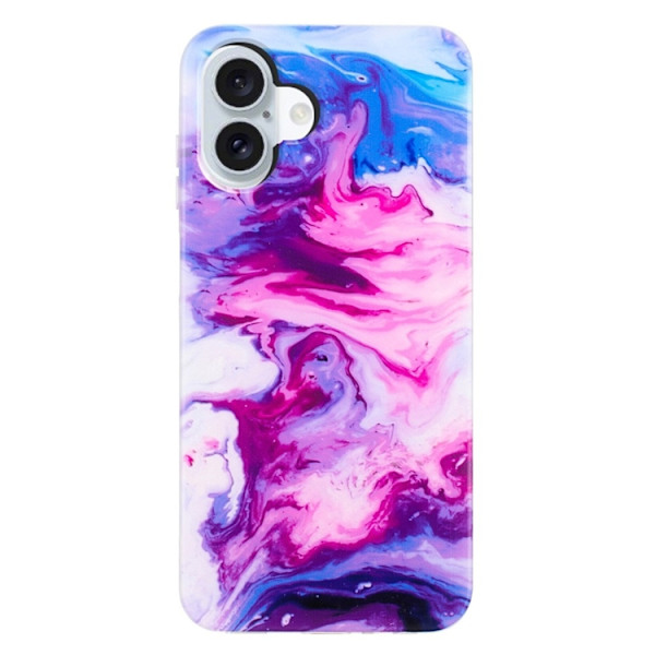 Mobilskal till iPhone 17 Marble Pattern Painted TPU - Rosa Rosa