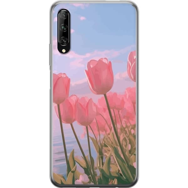 Mobilskal till Huawei P smart Pro 2019 med Rosa Tulpaner