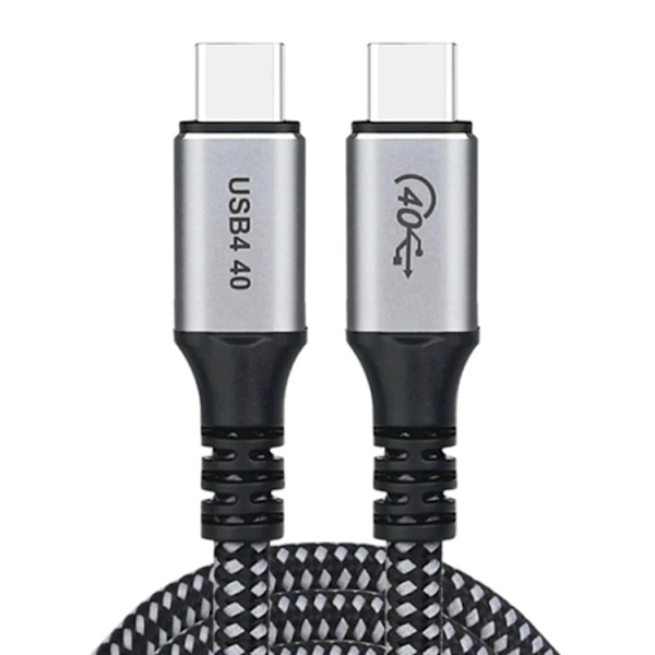 Choetech USB-C till USB-C kabel 240W 8K 60Hz 1.2m - Svart Svart