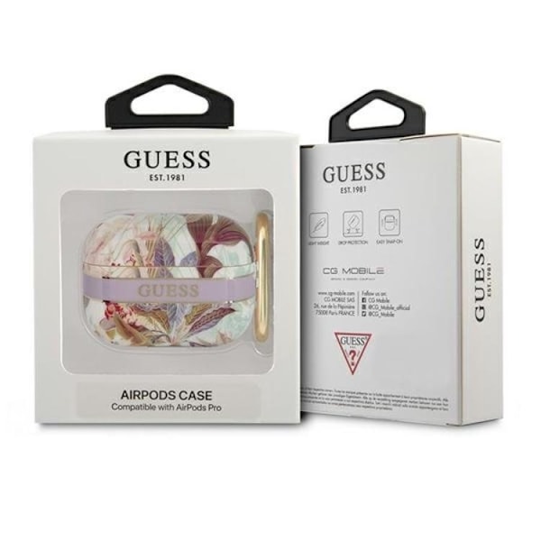 Guess AirPods Pro Skal Flower Strap Collection - Rosa