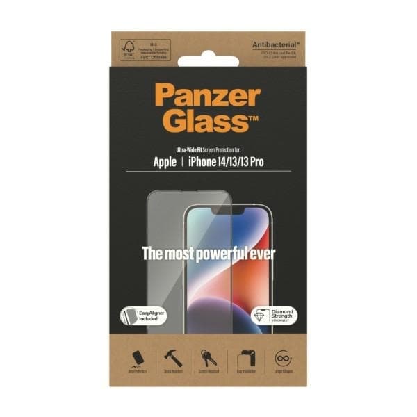 PanzerGlass iPhone 14/13 Pro/13 6.1" Härdat Glas Skärmskydd