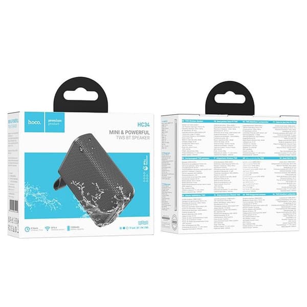 Hoco Højttaler Bluetooth 5W 1200mAh HC34 - Grå Grå