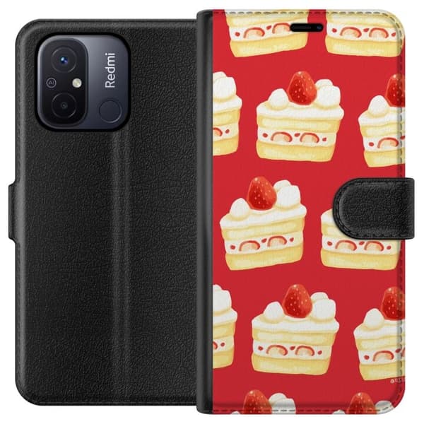 Plånboksfodral till Xiaomi Redmi 12C med Tårta