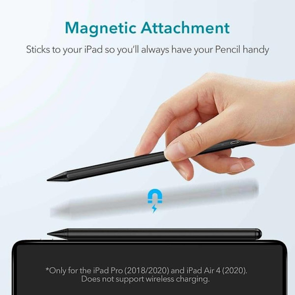 ESR Digital/Magnetisk Stylus Pen iPad - Sort Black