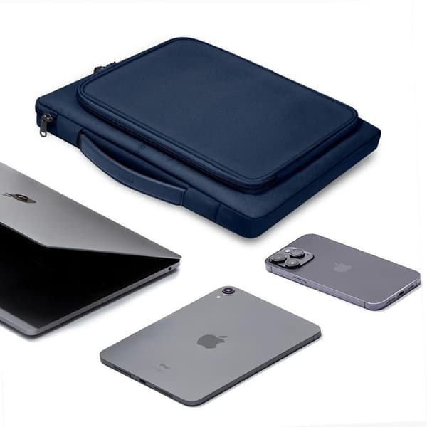 Tech-Protect Taske til bærbar computer 15"-16" Basic - Navy Blå
