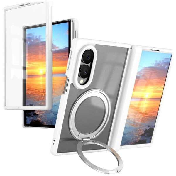 Beline Mobilskal För Galaxy Z Fold 8 Ultra MagSafe MagRing 360 - Vit