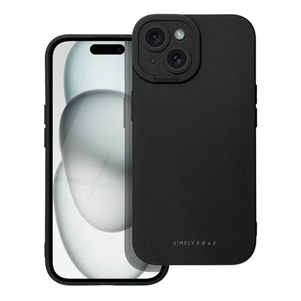 Roar Mobilskal till iPhone 15 Luna - Svart Svart