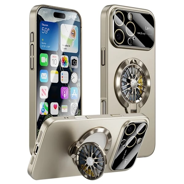 Mobilskal till iPhone 16 Pro Magsafe Hard PC - Titan Beige