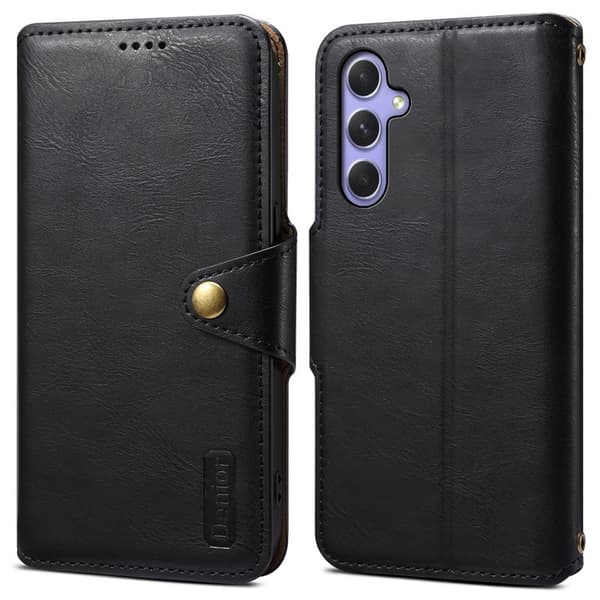 DENIOR Samsung Galaxy A54 5G Plånboksfodral Konstläder Svart