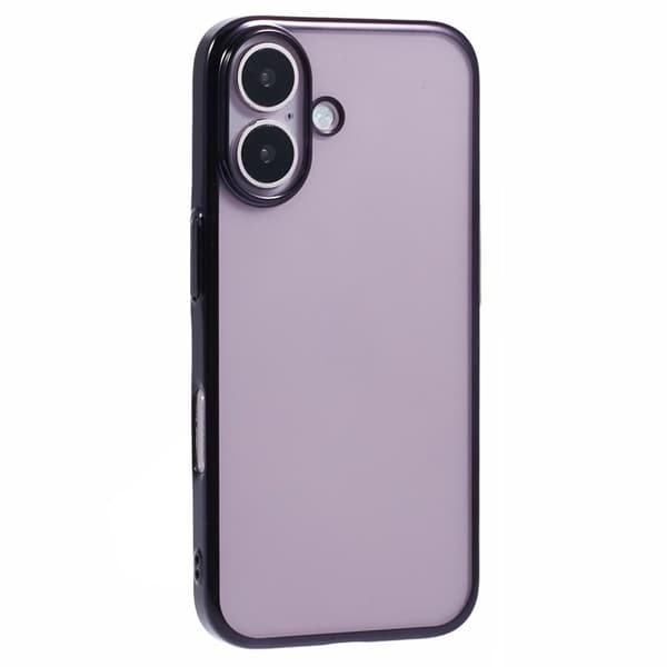 X-LEVEL Mobilskal till iPhone 16 Hård PC Transparent Stöttålig Svart