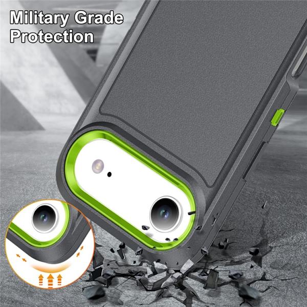 Mobilskal till iPhone Air Kickstand Silikon - Grå/Grön Grön