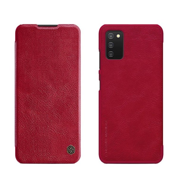 Nillkin Galaxy A03s Fodral Qin Läder Holster - Röd