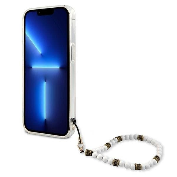 Guess White Pearl Skal iPhone 13 Pro / 13 - Läpinäkyvä Transparent