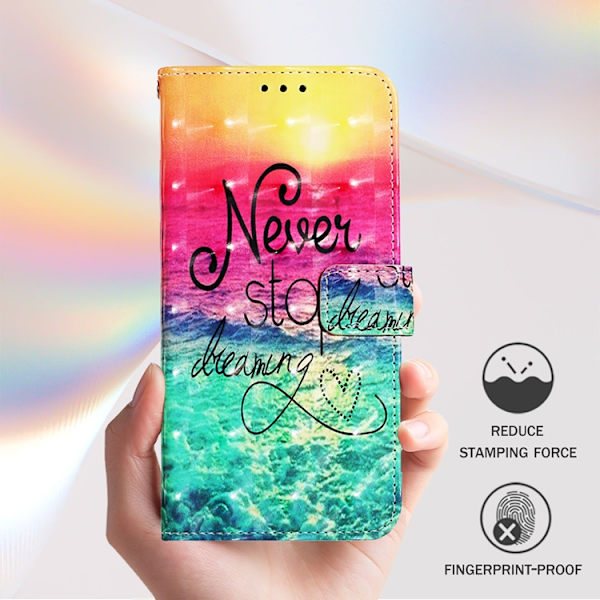 iPhone 17 Pro Max Plånboksfodral Printing Pattern Flerfärgad