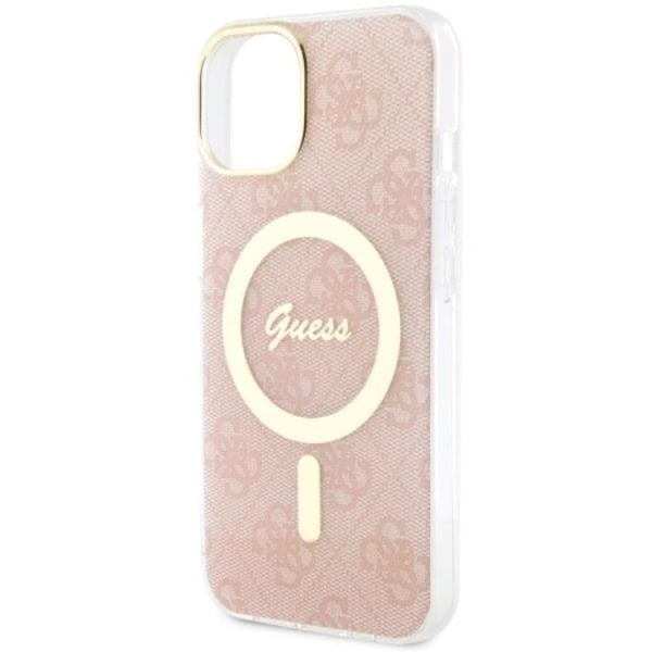 Guess iPhone 14 Plus Mobilskal MagSafe - Rosa