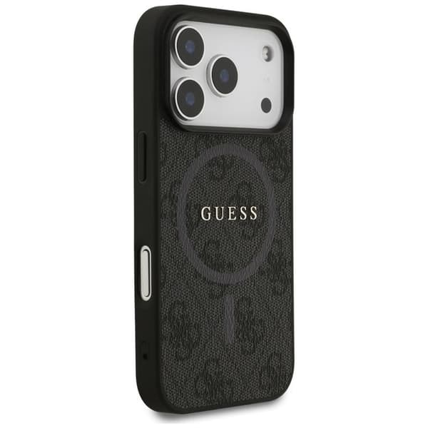 Guess telefontaske til iPhone 17 Pro MagSafe 4G Ring Classic Logo - Sort Svart