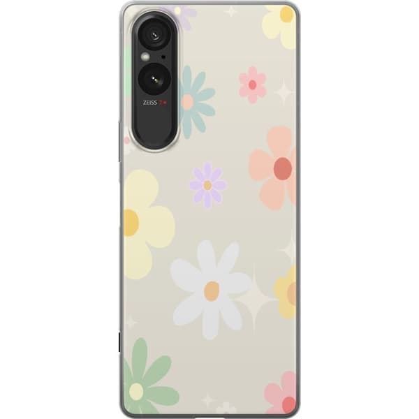 Mobilskal till Sony Xperia 10 VI med fejdande blommor