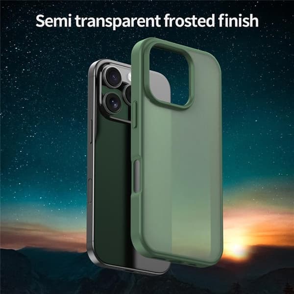 Mobilskal till iPhone 16 Pro Max Skin Touch Matte - Olivgrön Grön