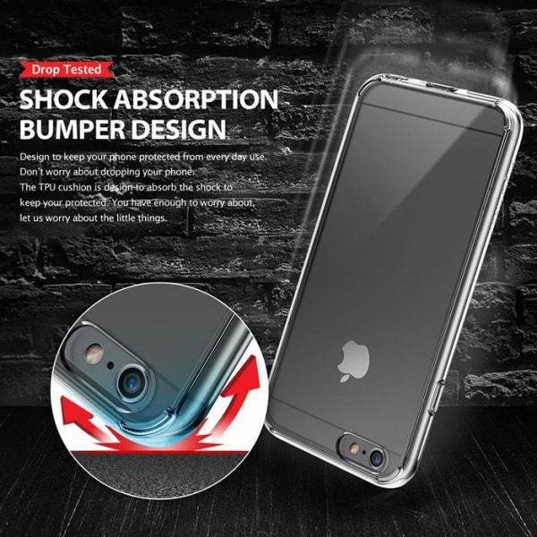 Ringke Fusion Shock Absorption Skal till iPhone 6(S) Plus - Shadow Black