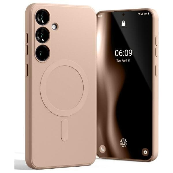 Mercury Mobilskal till Galaxy S24 FE MagSafe Semi-Silikon - Rosa Sand Rosa