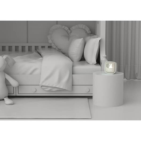 MOB Vækkeur med Natlampe Billy Clock - Grå Grå