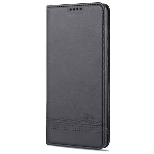 AZNS Auto-absorbed Leather Plånboksfodral för Samsung Galaxy S20 FE - Svart