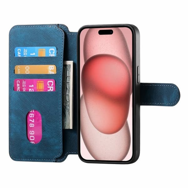 CASENEO MW-03 iPhone 17 Pro Fodral KonstLäder - Blå