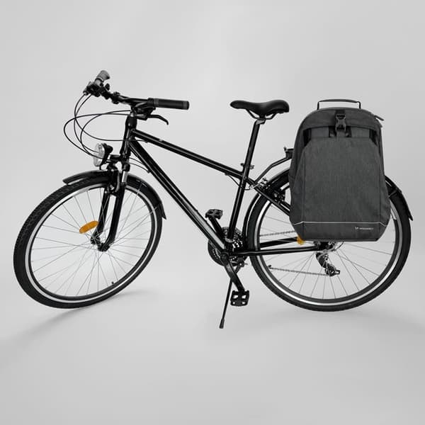 Wozinsky 2-i-1 Rygsæk/Cykelholder 40 L - Sort Svart