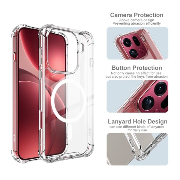 IMAK Mobilskal till Oppo Find X9 Pro 5G Plast Transparent - Pattern No.2
