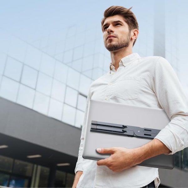 Tech-Protect ULS300 Universal Stativ För Bärbar Dator - Grå Grå