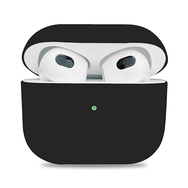 Mjukt silikon skal till Apple Airpods 3 - Svart Svart